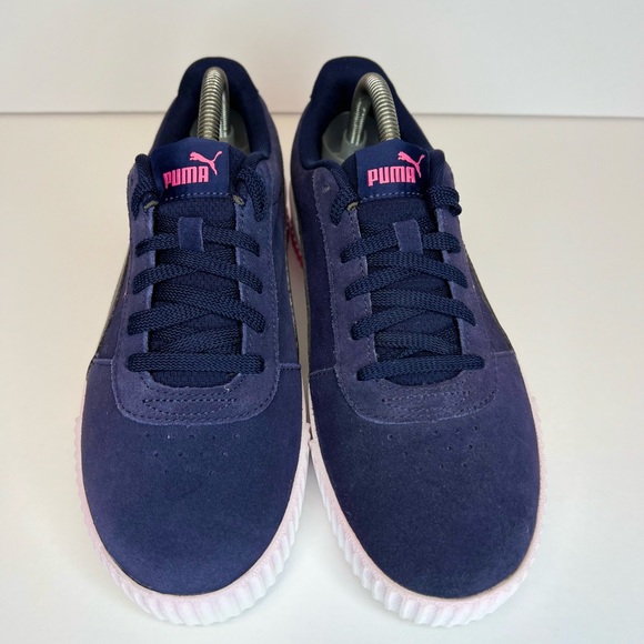 PUMA Women’s Carina Platform Lifestyle Sneakers 369864-13 Indigo/Pink Sz 9.5M - Picture 2 of 15